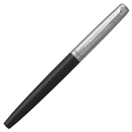 Parker Jotter Fountain Pen - Bond Street Black Chrome Trim (Gift Boxed) - Picture 1