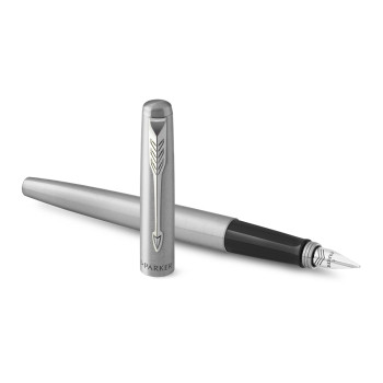 Parker Jotter Fountain Pen - Stainless Steel Chrome Trim - Picture 2