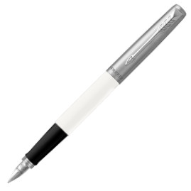 Parker Jotter Original Fountain Pen - White Chrome Trim