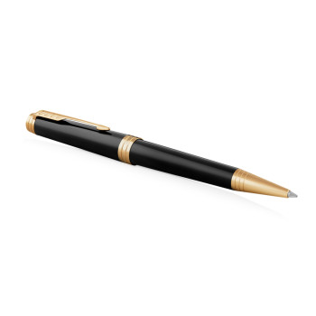 Parker Premier Ballpoint Pen - Black Lacquer Gold Trim - Picture 1