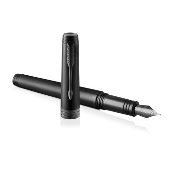Parker Premier Fountain Pen - Monochrome Black PVD - Picture 2