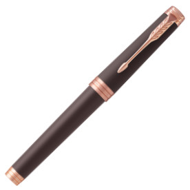 Parker Premier Fountain Pen - Soft Brown Pink Gold Trim - Picture 1