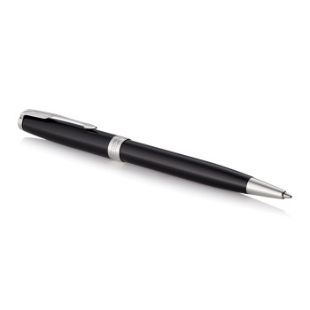 Parker Sonnet Ballpoint Pen - Black Lacquer Chrome Trim - Picture 1