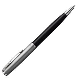 Parker Sonnet Essentials Ballpoint Pen - Matte Black & Sandblasted Steel - Picture 1