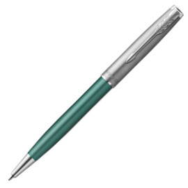 Parker Sonnet Essentials Ballpoint Pen - Matte Green & Sandblasted Steel