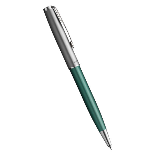 Parker Sonnet Essentials Ballpoint Pen - Matte Green & Sandblasted Steel - Picture 1