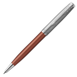 Parker Sonnet Essentials Ballpoint Pen - Matte Orange & Sandblasted Steel