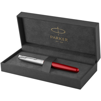 Parker Sonnet Essentials Fountain Pen - Matte Red & Sandblasted Steel - Picture 3