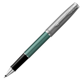 Parker Sonnet Essentials Rollerball Pen - Matte Green & Sandblasted Steel