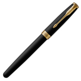 Parker Sonnet Fountain Pen - Matte Black Gold Trim - Picture 1