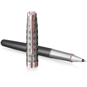 Parker Sonnet Premium Rollerball Pen - Metal & Grey - Picture 2