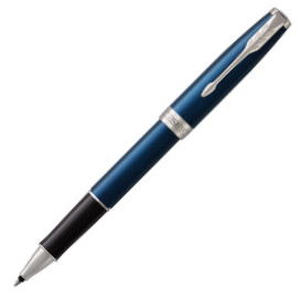 Parker Sonnet Rollerball Pen - Blue Lacquer Chrome Trim