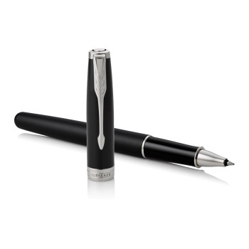 Parker Sonnet Rollerball Pen - Matte Black Chrome Trim - Picture 2