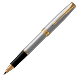 Parker Sonnet Rollerball Pen - Stainless Steel Gold Trim