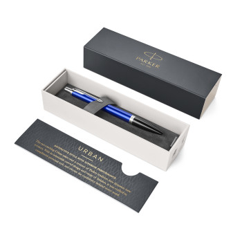 Parker Urban Ballpoint Pen - Nightsky Blue Chrome Trim - Picture 2