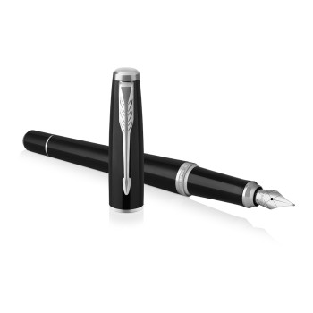 Parker Urban Fountain Pen - Black Cab Chrome Trim - Picture 2