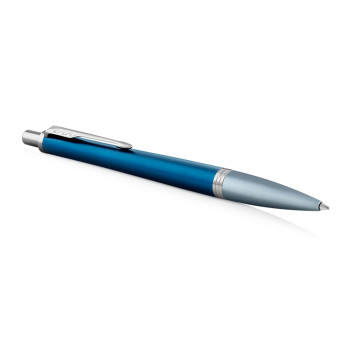 Parker Urban Premium Ballpoint Pen - Dark Blue Chrome Trim - Picture 1