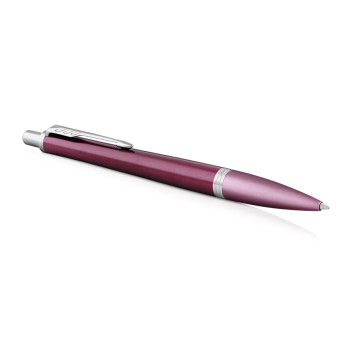 Parker Urban Premium Ballpoint Pen - Dark Purple Chrome Trim - Picture 1