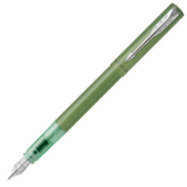 Parker Vector XL Fountain Pen - Green Chrome Trim