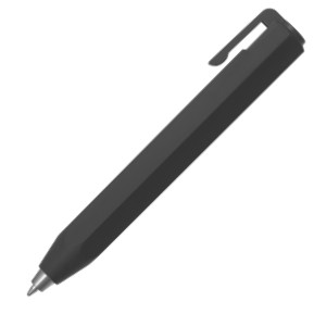 Worther Shorty Soft-Grip Ballpoint Pen - Black