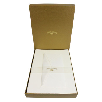 Crown Mill Golden Line DL 100gsm Set of 25 Sheets and Envelopes - White