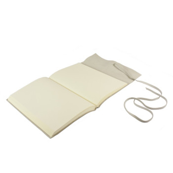 Papuro Amalfi Leather Journal - Ivory - Large - Picture 1