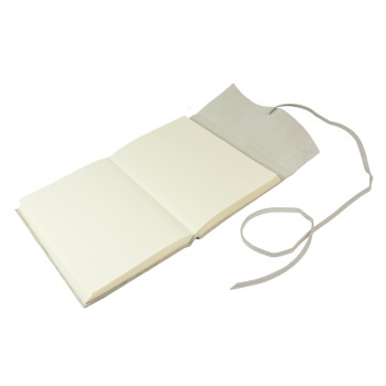 Papuro Amalfi Leather Journal - Ivory - Medium - Picture 1