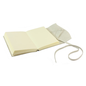 Papuro Amalfi Leather Journal - Ivory - Small - Picture 1