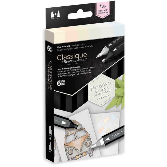 Spectrum Noir Classique Marker - 'Hint Of' Markers - Chic Neutrals - Picture 1
