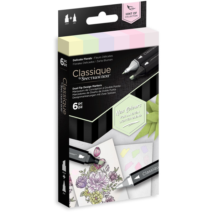 Spectrum Noir Classique Marker - 'Hint Of' Markers - Delicate Florals - Picture 1