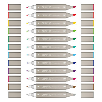 Spectrum Noir Graphic Markers - Design (Pack of 12) - Picture 1