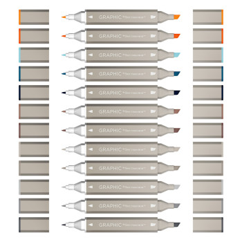 Spectrum Noir Graphic Markers - Industrial (Pack of 12) - Picture 1