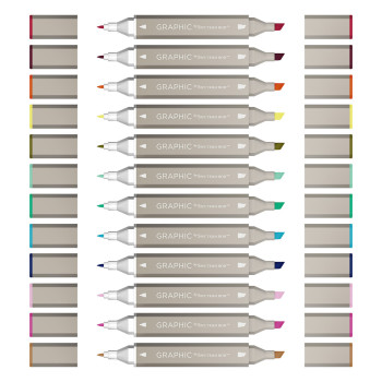 Spectrum Noir Graphic Markers - Textiles (Pack of 12) - Picture 1