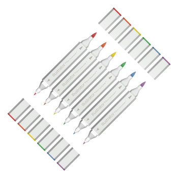 Spectrum Noir Illustrator Markers - Basics (Pack of 6) - Picture 1
