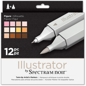 Spectrum Noir Illustrator Markers - Figure (Pack of 12)
