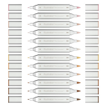 Spectrum Noir Illustrator Markers - Figure (Pack of 12) - Picture 1