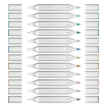 Spectrum Noir Illustrator Markers - Seascape (Pack of 12) - Picture 1