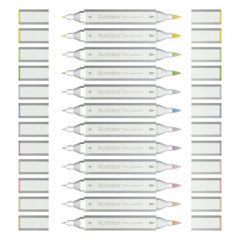 Spectrum Noir Illustrator Markers - Sketching (Pack of 12) - Picture 1