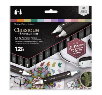 Spectrum Noir Classique Markers - Classic Vintage (Pack Of 12)