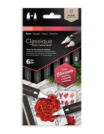 Spectrum Noir Classique Markers - Fiery Reds (Pack Of 6)