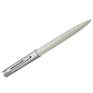 Waterman Allure Ballpoint Pen - Deluxe White Chrome Trim - Picture 2