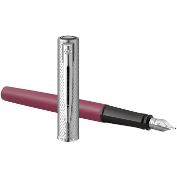 Waterman Allure Fountain Pen - Deluxe Pink Chrome Trim - Picture 2
