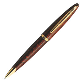 Waterman Carene Ballpoint Pen - Marine Amber Gold Trim