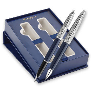 Waterman Carene Fountain & Ballpoint Pen Gift Set - L'essence du Bleu (Special Edition)