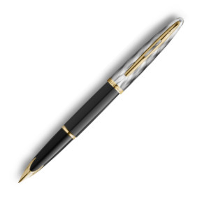 Waterman Carene Reflections of Paris Fountain Pen - Deluxe Black