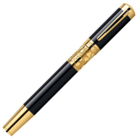 Waterman Elegance Fountain Pen - Black Gold Trim - Picture 1