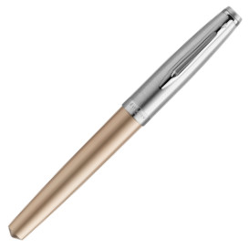 Waterman Embleme Rollerball Pen - Deluxe Gold Chrome Trim - Picture 1