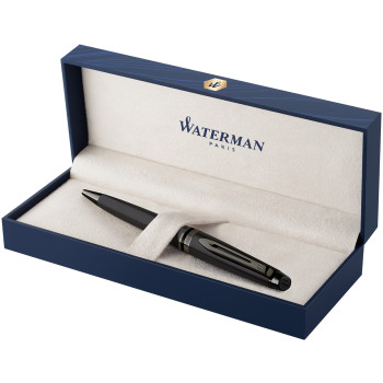 Waterman Expert Ballpoint Pen - Metallic Black Ruthenium Trim - Picture 1