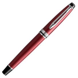 Waterman Expert Fountain Pen - Essential Dark Red Chrome Trim - Picture 1