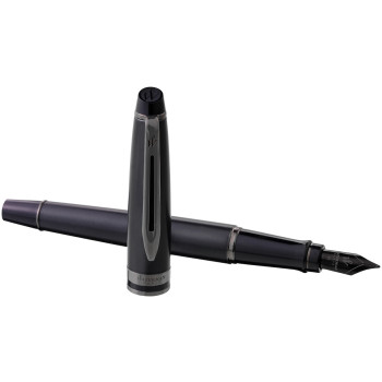 Waterman Expert Fountain Pen - Metallic Black Ruthenium Trim - Picture 2